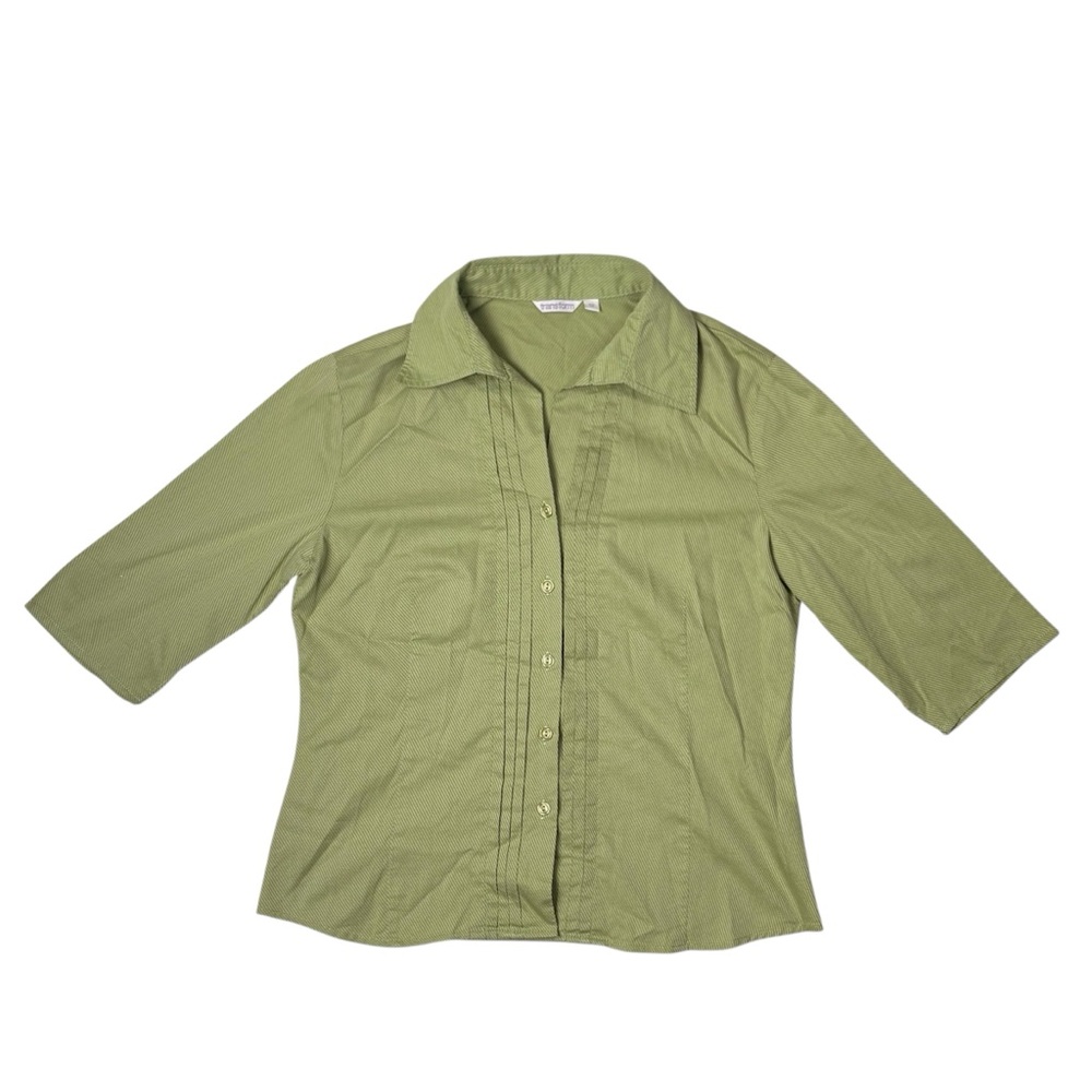 Transform Green Button-Up